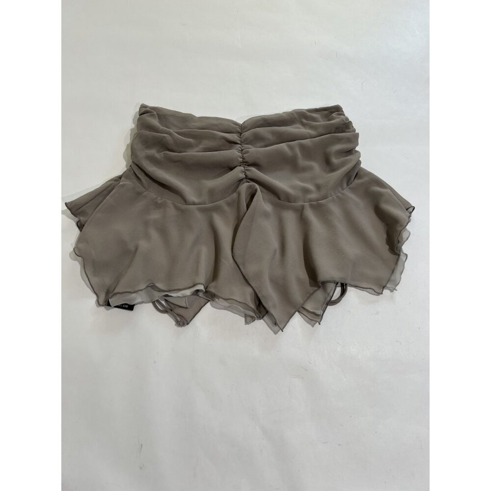 Elegant Gray Mini Skirt - Picture 4 of 5